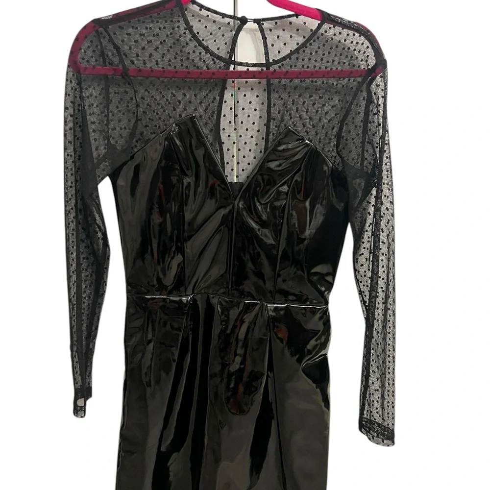 ❌SOLD❌
NWT The Kooples Mini Black Vinyl-Effect Deess - Picture 8 of 10